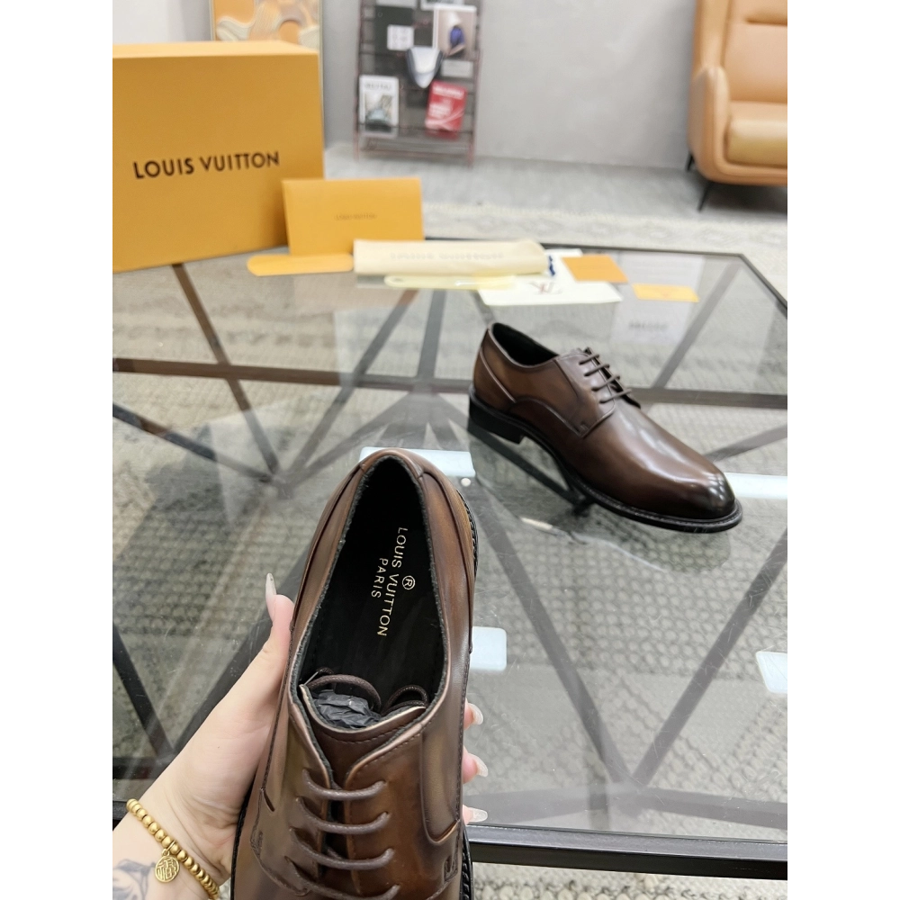 Louis Vuitton leather shoes 096,Louis Vuitton Leather Shoes,LOUIS VUITTON Sneakers,Business Shoes
