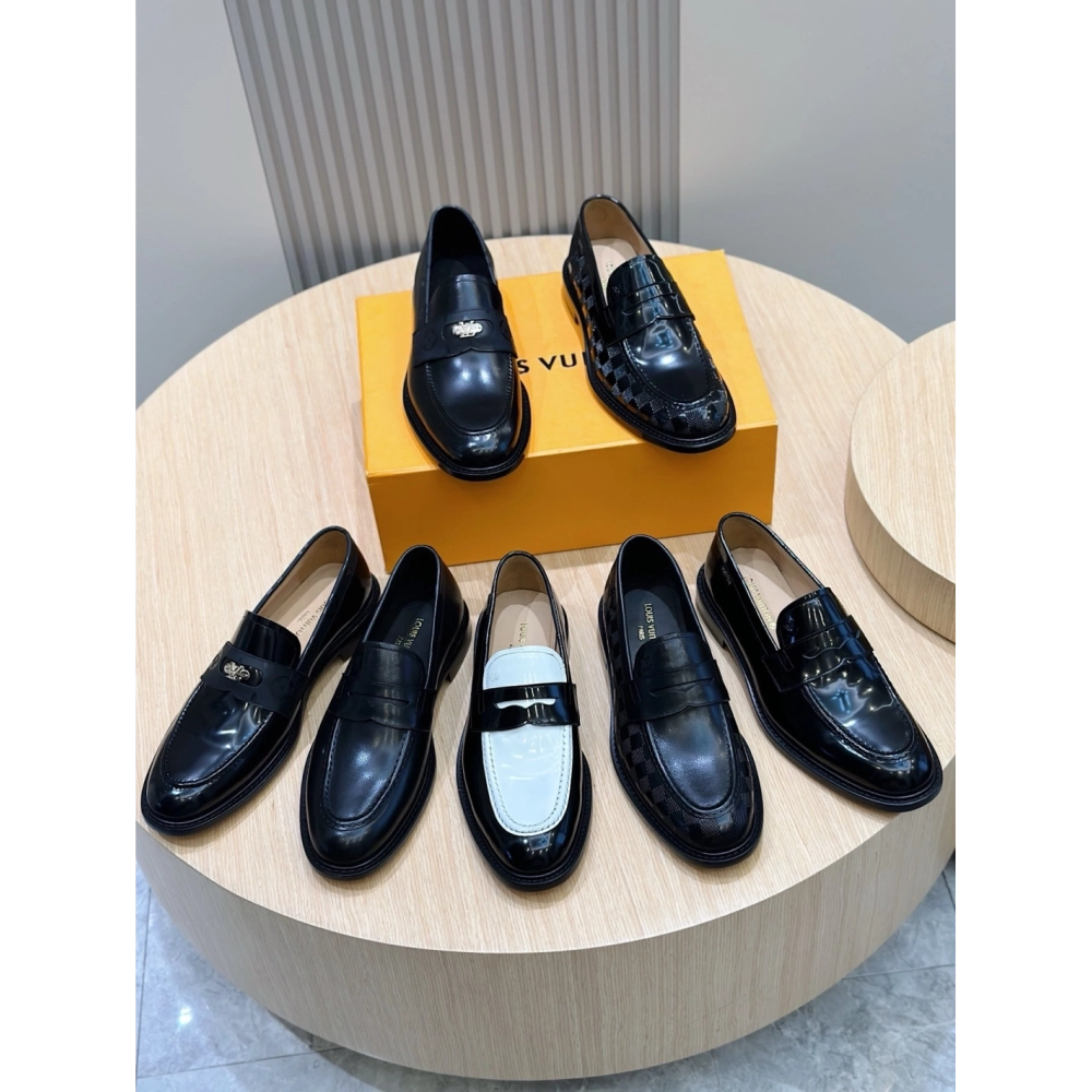 Louis Vuitton leather shoes 129,Louis Vuitton Leather Shoes,LOUIS VUITTON Sneakers,Business Shoes