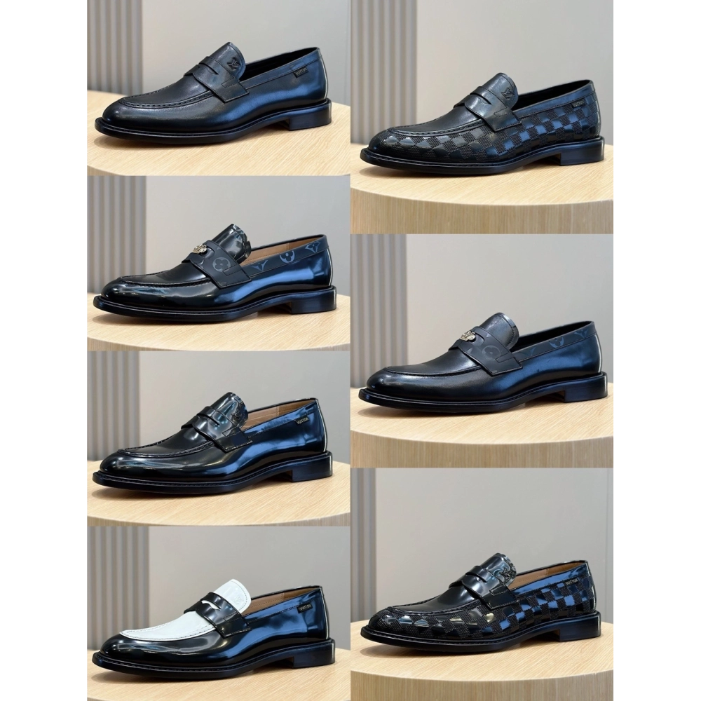 Louis Vuitton leather shoes 130,Louis Vuitton Leather Shoes,LOUIS VUITTON Sneakers,Business Shoes