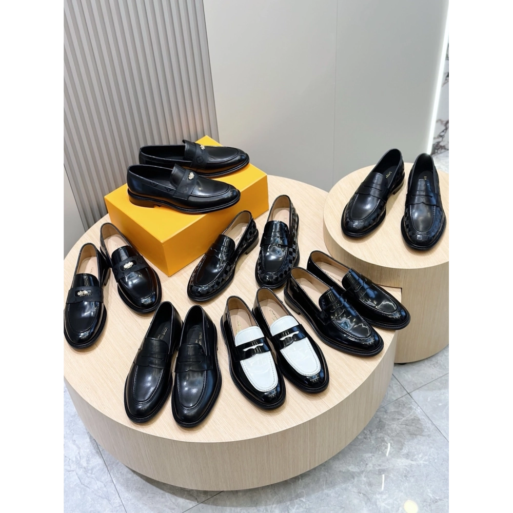 Louis Vuitton leather shoes 131,Louis Vuitton Leather Shoes,LOUIS VUITTON Sneakers,Business Shoes