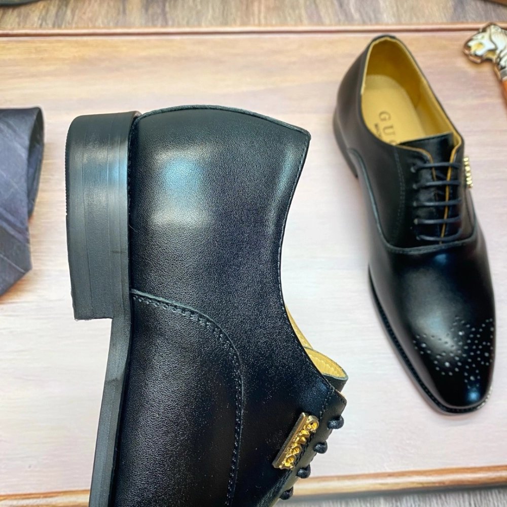 Gucci leather shoes 025,GUCCI SHOES,Business Shoes