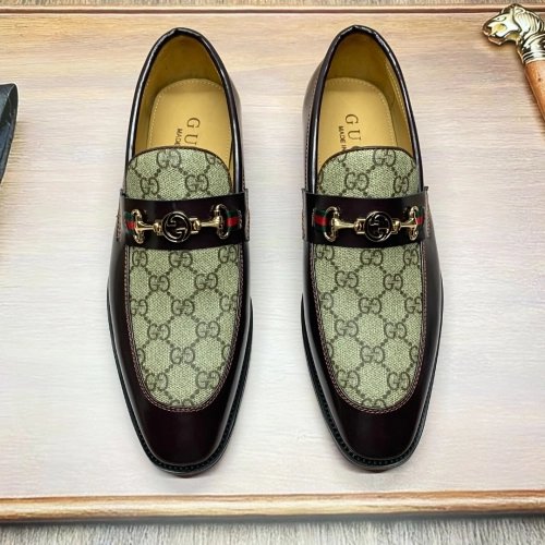 Gucci leather shoes 027,GUCCI SHOES,Business Shoes