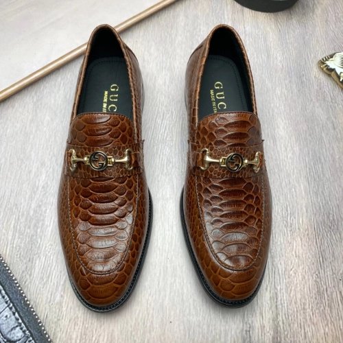 Gucci leather shoes 029,GUCCI SHOES,Business Shoes