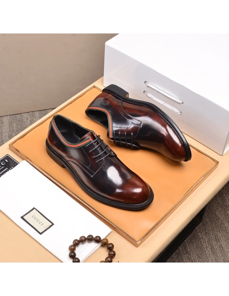 Gucci leather shoes 082,GUCCI SHOES,Business Shoes