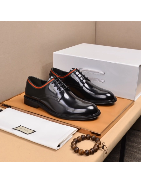 Gucci leather shoes 084,GUCCI SHOES,Business Shoes