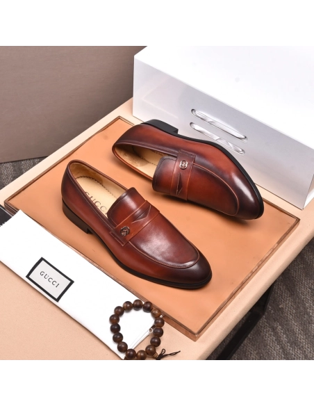Gucci leather shoes 085,GUCCI SHOES,Business Shoes