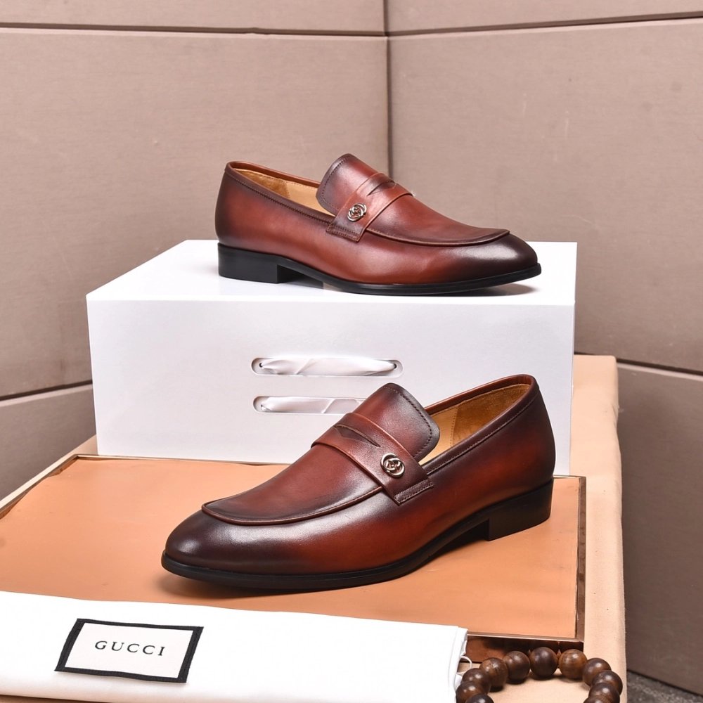 Gucci leather shoes 085,GUCCI SHOES,Business Shoes