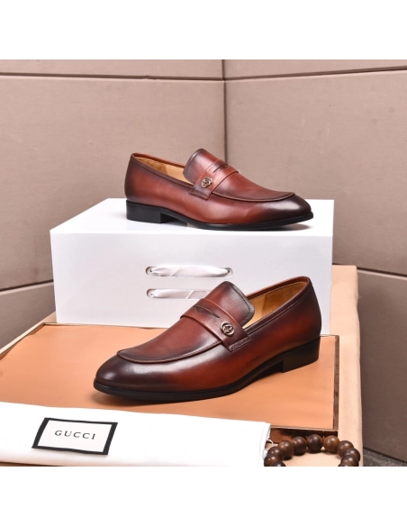 Gucci leather shoes 085,GUCCI SHOES,Business Shoes