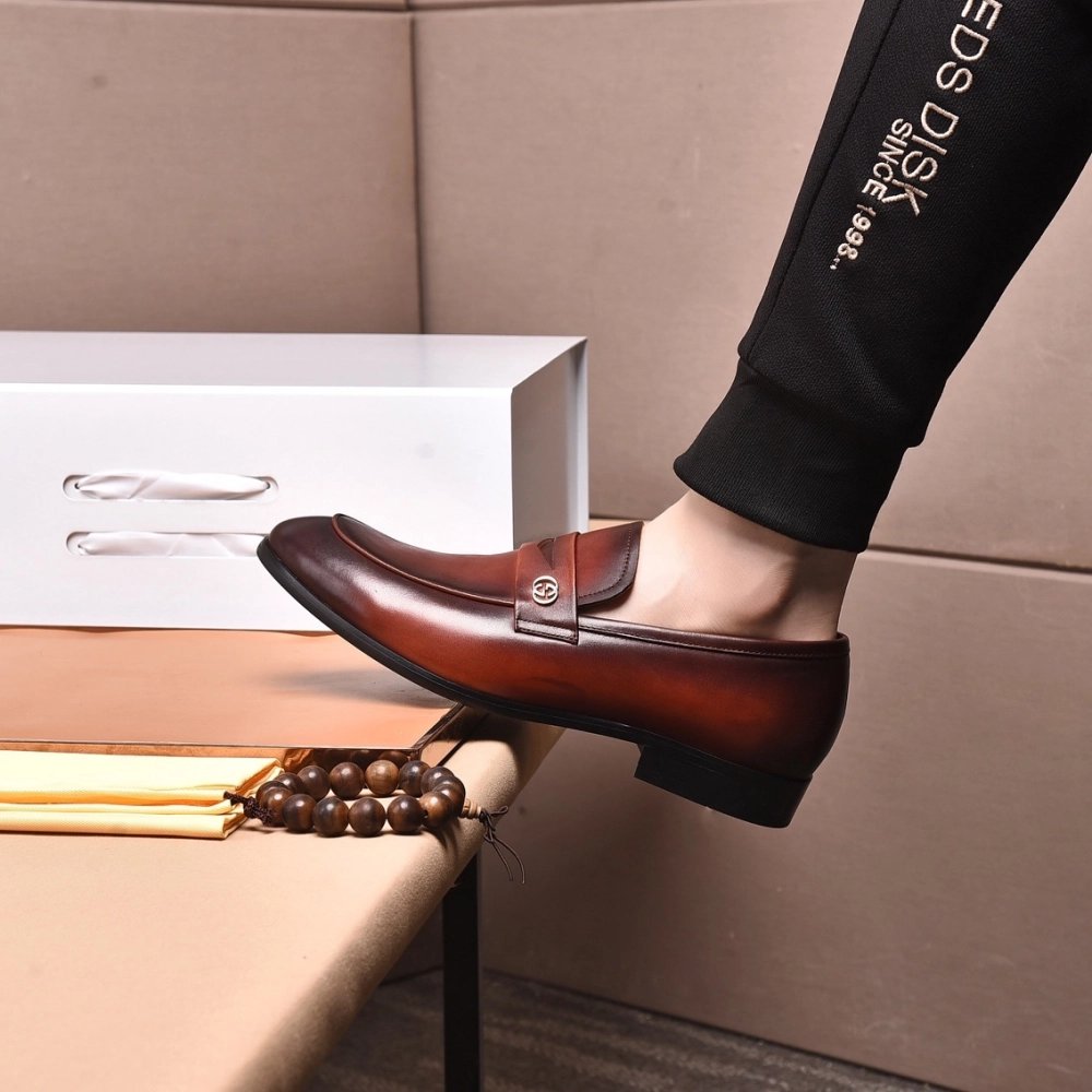 Gucci leather shoes 085,GUCCI SHOES,Business Shoes
