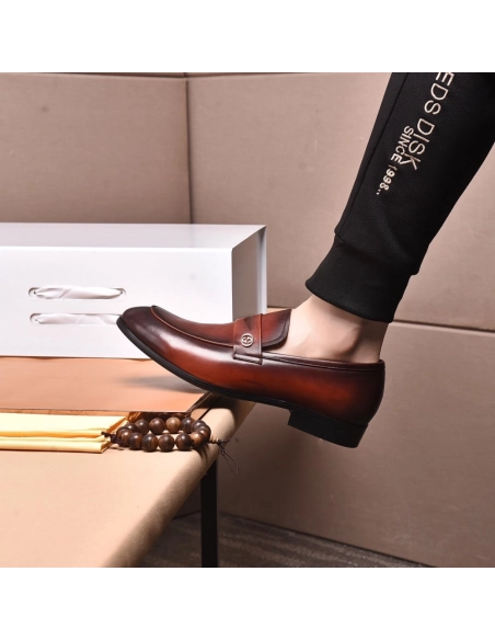 Gucci leather shoes 085,GUCCI SHOES,Business Shoes