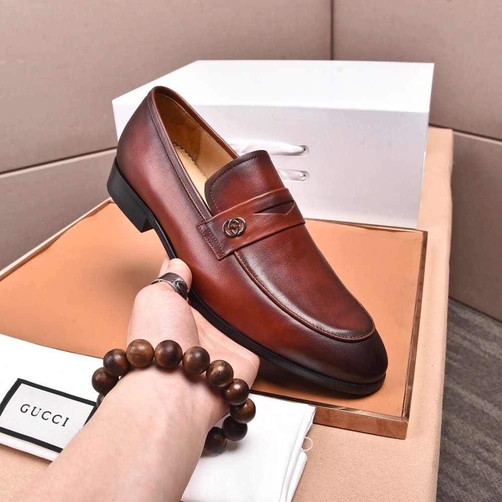 Gucci leather shoes 085,GUCCI SHOES,Business Shoes