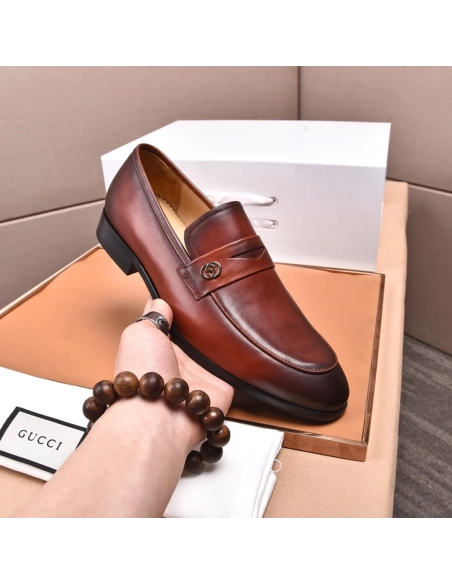 Gucci leather shoes 085,GUCCI SHOES,Business Shoes