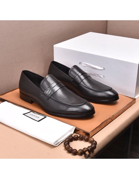 Gucci leather shoes 086,GUCCI SHOES,Business Shoes