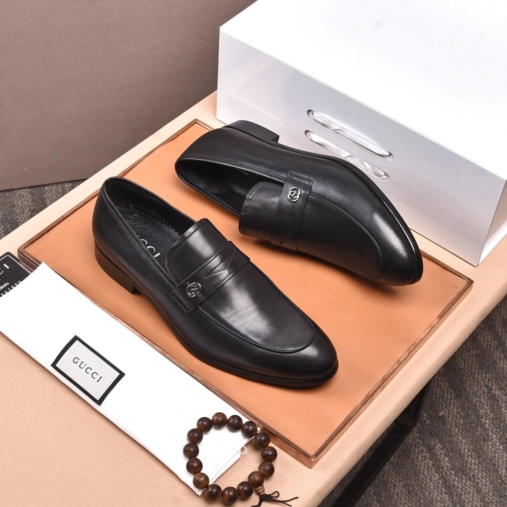 Gucci leather shoes 086,GUCCI SHOES,Business Shoes