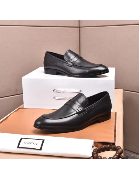 Gucci leather shoes 086,GUCCI SHOES,Business Shoes