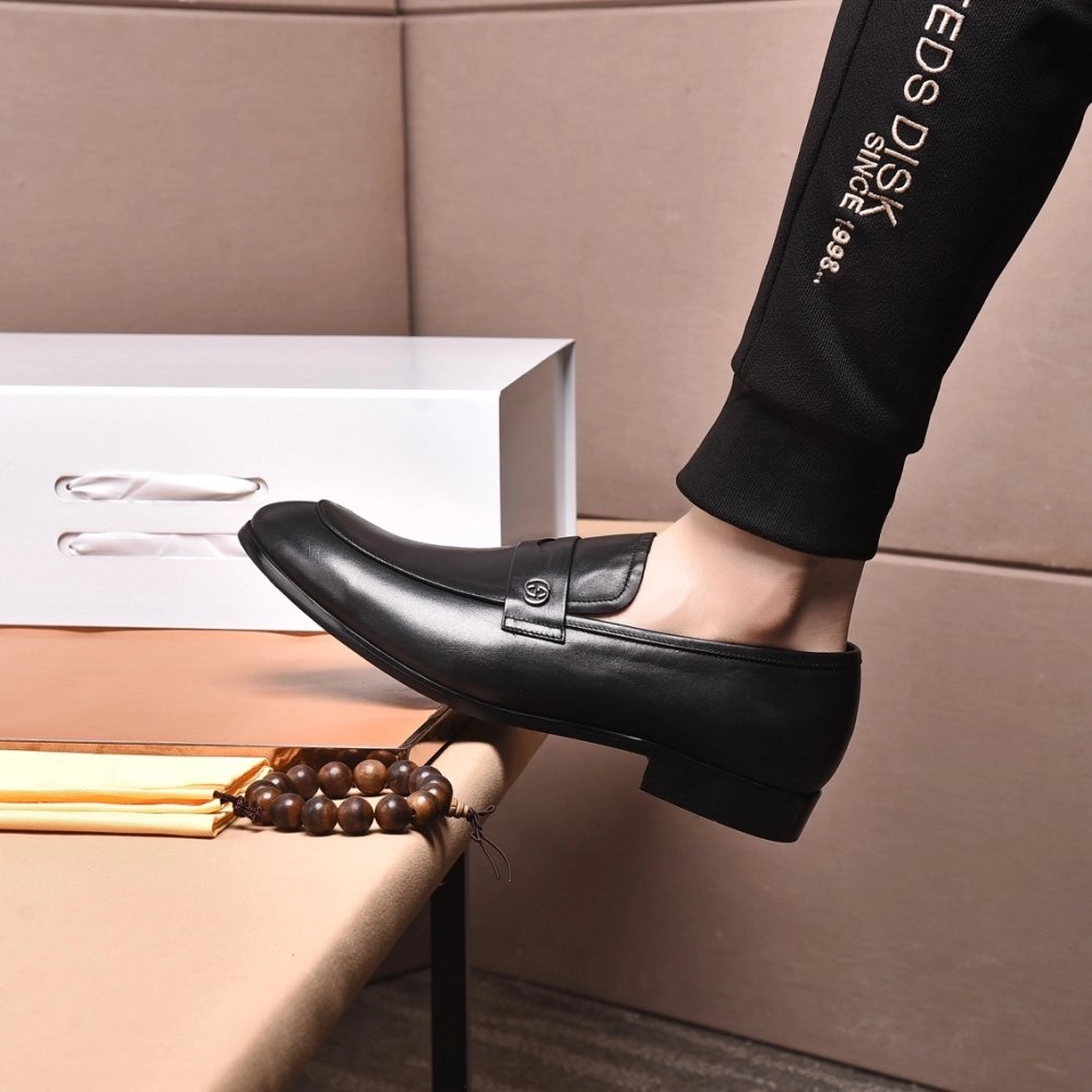 Gucci leather shoes 086,GUCCI SHOES,Business Shoes