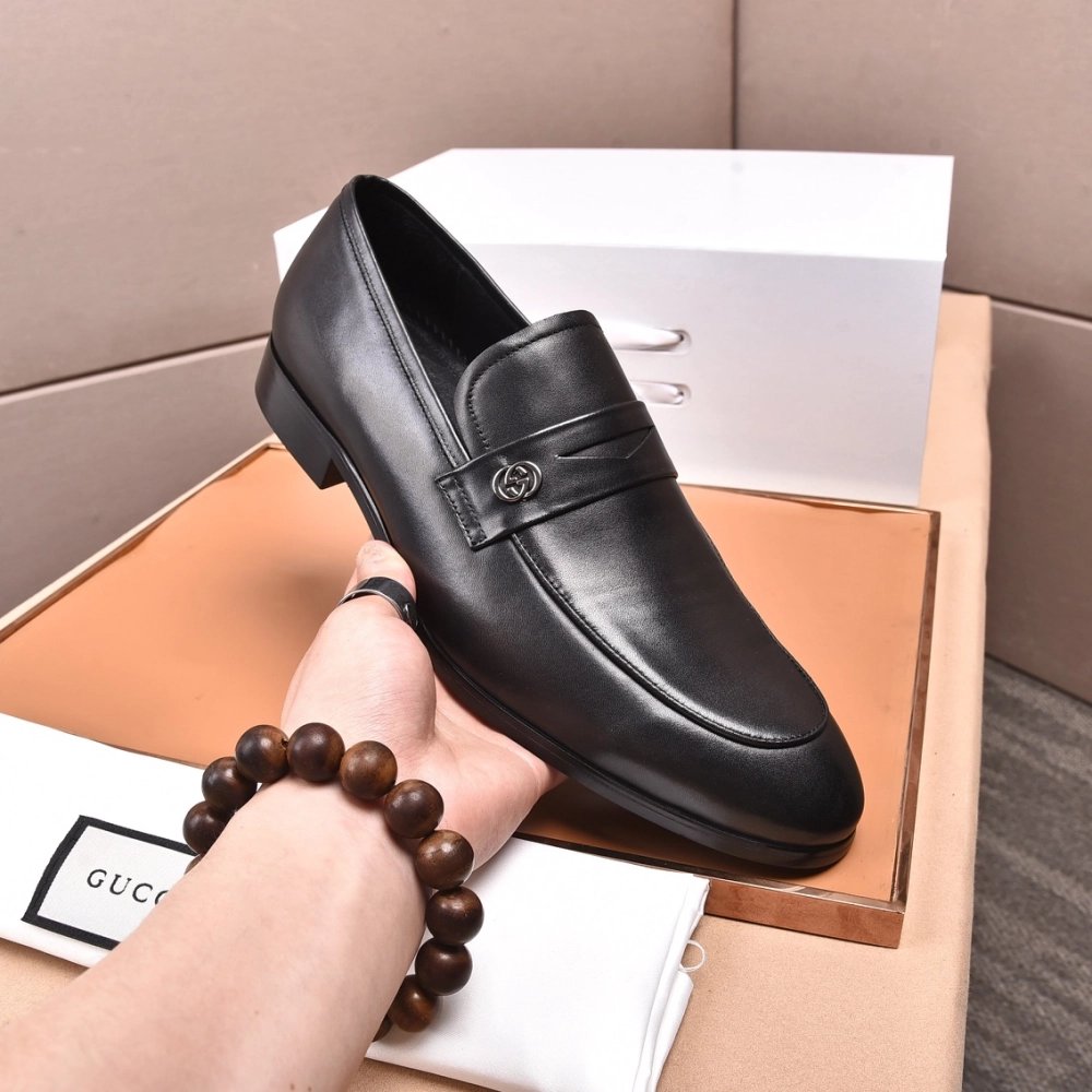 Gucci leather shoes 086,GUCCI SHOES,Business Shoes
