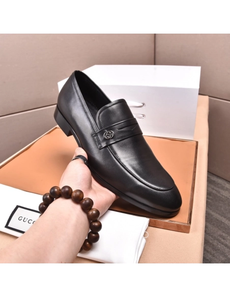 Gucci leather shoes 086,GUCCI SHOES,Business Shoes