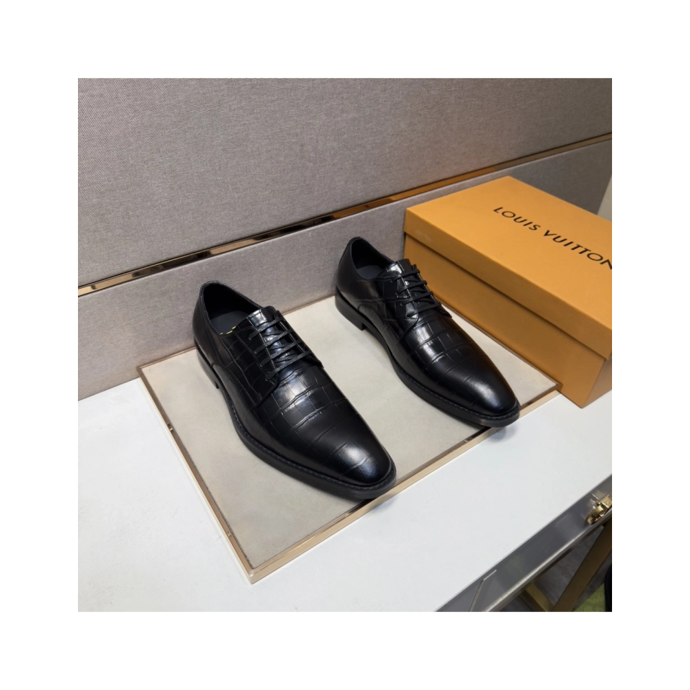 Louis Vuitton leather shoes 002,Louis Vuitton Leather Shoes,LOUIS VUITTON Sneakers,Business Shoes