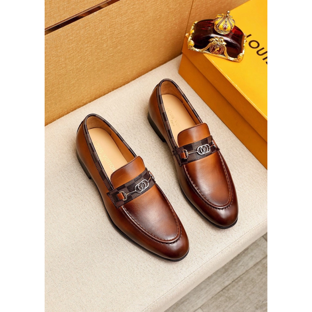 Louis Vuitton leather shoes 007,Louis Vuitton Leather Shoes,LOUIS VUITTON Sneakers,Business Shoes