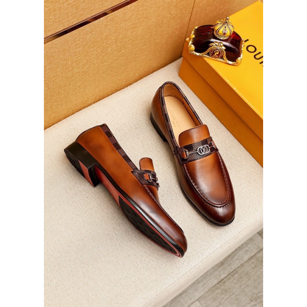 Louis Vuitton leather shoes 007,Louis Vuitton Leather Shoes,LOUIS VUITTON Sneakers,Business Shoes