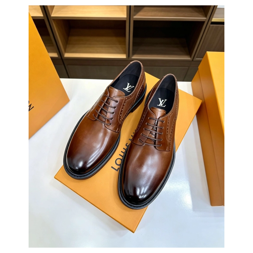 Louis Vuitton leather shoes 014,Louis Vuitton Leather Shoes,LOUIS VUITTON Sneakers,Business Shoes