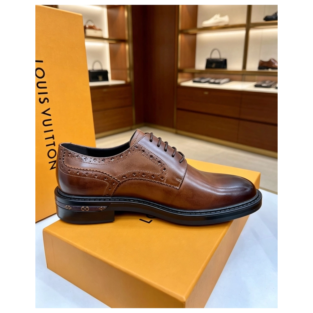 Louis Vuitton leather shoes 014,Louis Vuitton Leather Shoes,LOUIS VUITTON Sneakers,Business Shoes