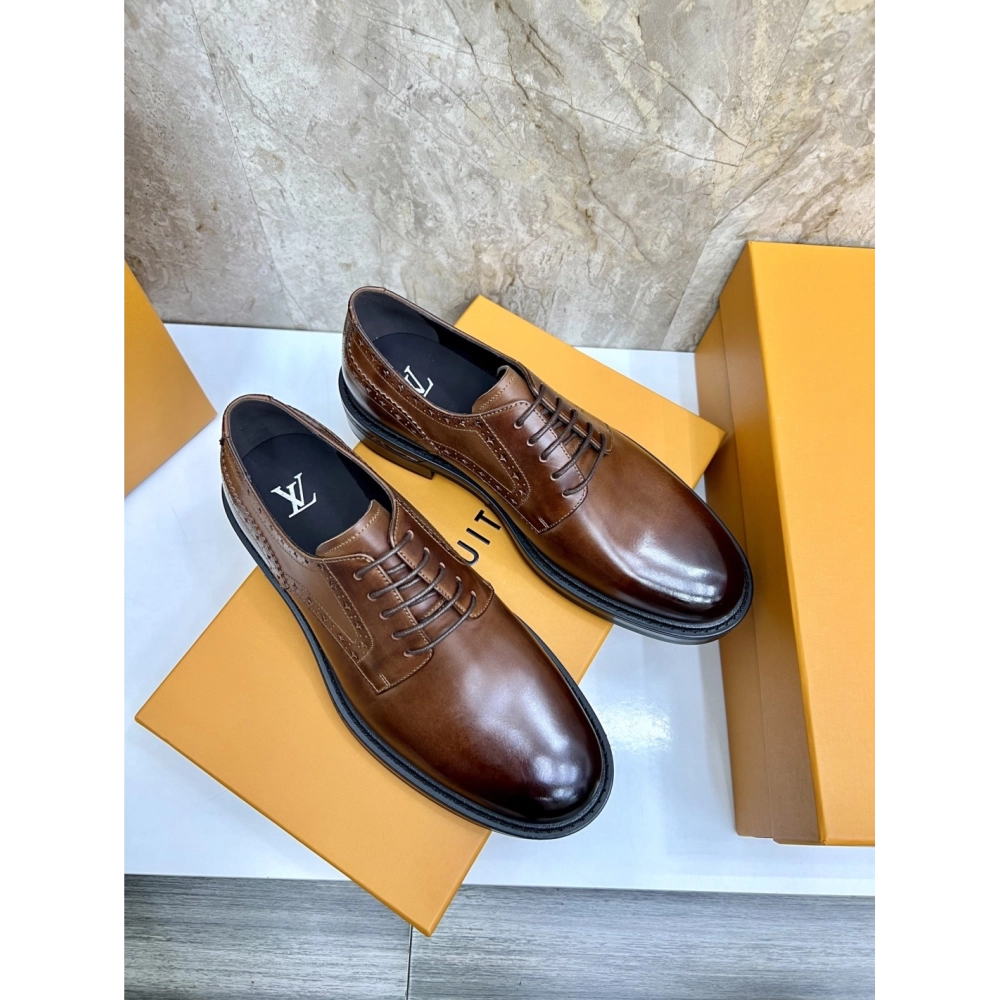 Louis Vuitton leather shoes 014,Louis Vuitton Leather Shoes,LOUIS VUITTON Sneakers,Business Shoes