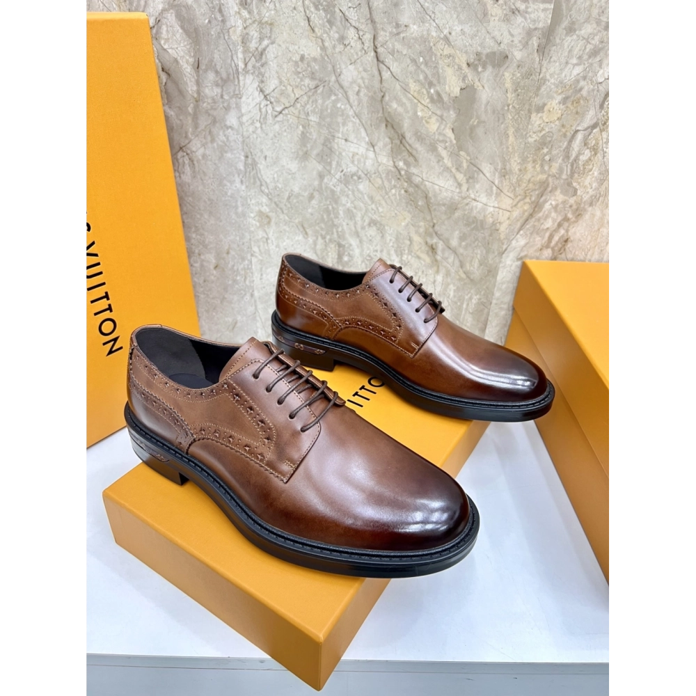 Louis Vuitton leather shoes 014,Louis Vuitton Leather Shoes,LOUIS VUITTON Sneakers,Business Shoes