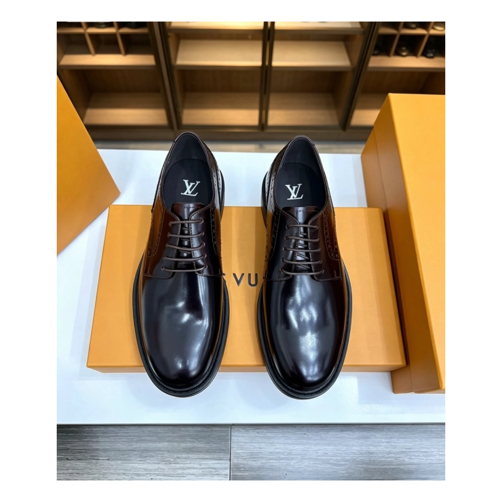 Louis Vuitton leather shoes 016,Louis Vuitton Leather Shoes,LOUIS VUITTON Sneakers,Business Shoes
