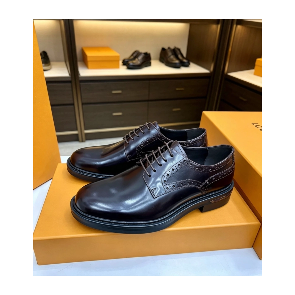 Louis Vuitton leather shoes 016,Louis Vuitton Leather Shoes,LOUIS VUITTON Sneakers,Business Shoes