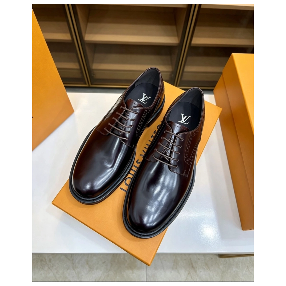 Louis Vuitton leather shoes 016,Louis Vuitton Leather Shoes,LOUIS VUITTON Sneakers,Business Shoes