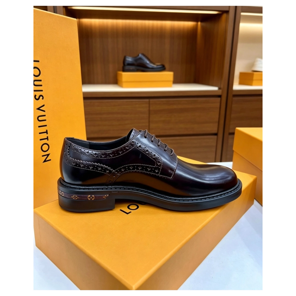 Louis Vuitton leather shoes 016,Louis Vuitton Leather Shoes,LOUIS VUITTON Sneakers,Business Shoes
