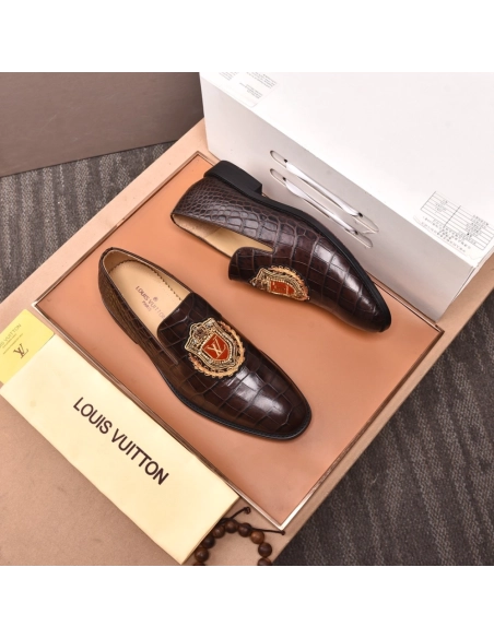 Louis Vuitton leather shoes 022,Louis Vuitton Leather Shoes,LOUIS VUITTON Sneakers,Business Shoes