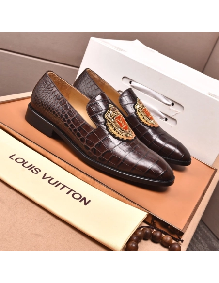 Louis Vuitton leather shoes 022,Louis Vuitton Leather Shoes,LOUIS VUITTON Sneakers,Business Shoes