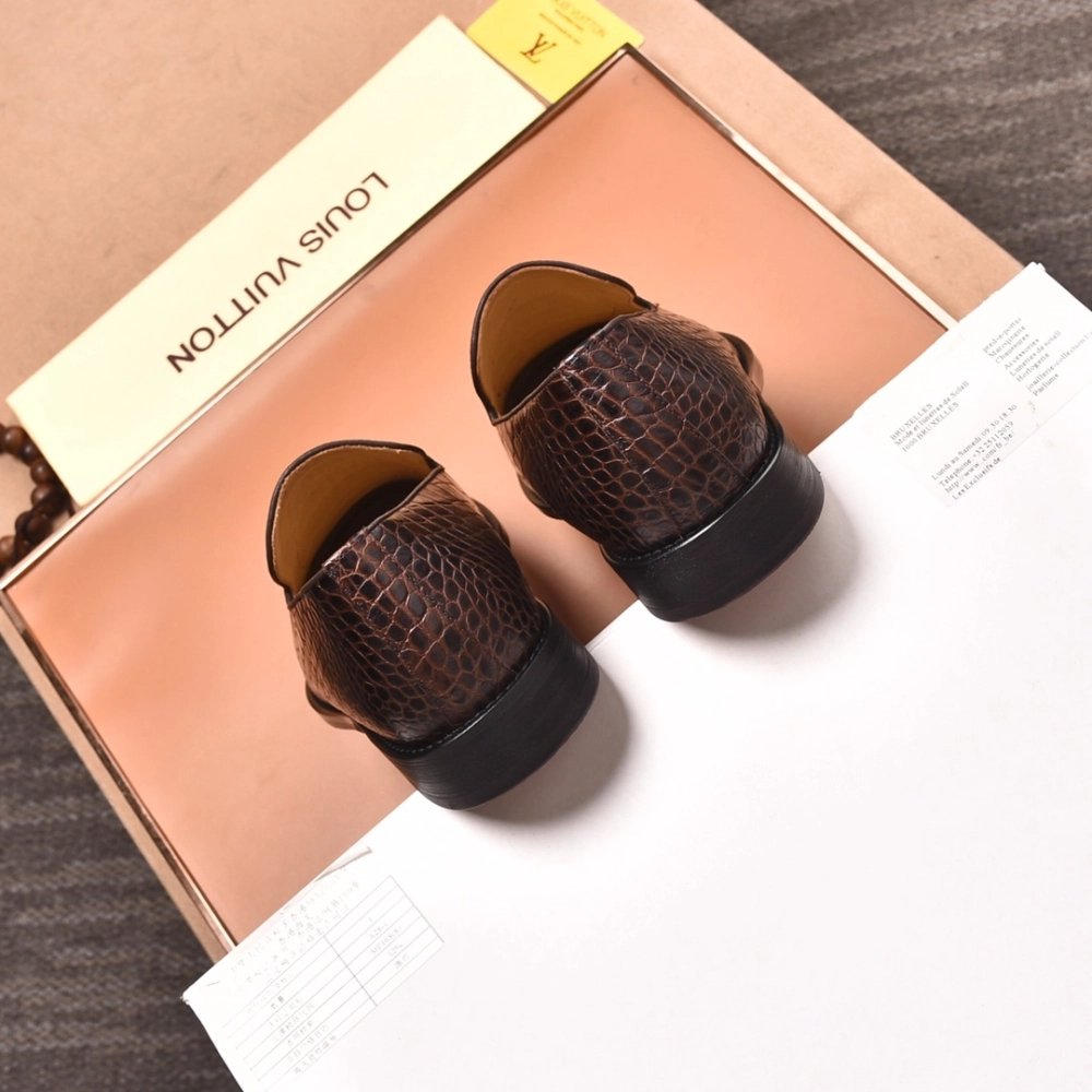 Louis Vuitton leather shoes 022,Louis Vuitton Leather Shoes,LOUIS VUITTON Sneakers,Business Shoes