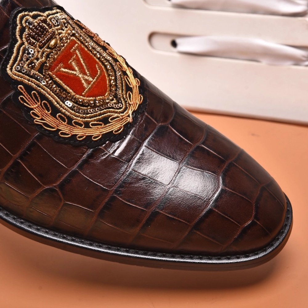 Louis Vuitton leather shoes 022,Louis Vuitton Leather Shoes,LOUIS VUITTON Sneakers,Business Shoes