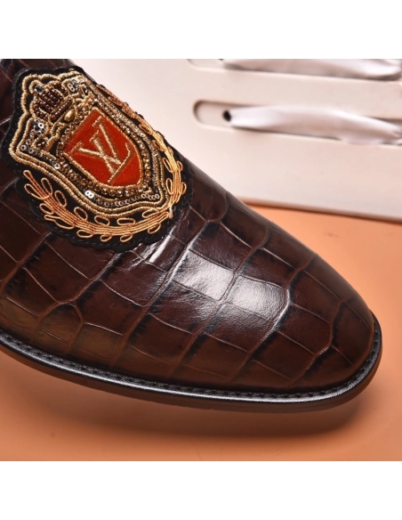 Louis Vuitton leather shoes 022,Louis Vuitton Leather Shoes,LOUIS VUITTON Sneakers,Business Shoes