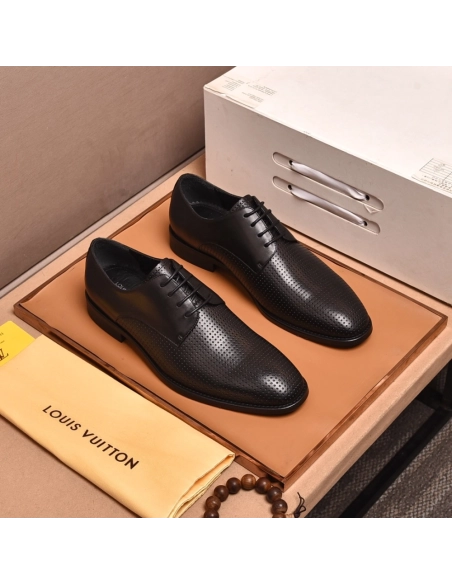 Louis Vuitton leather shoes 023,Louis Vuitton Leather Shoes,LOUIS VUITTON Sneakers,Business Shoes