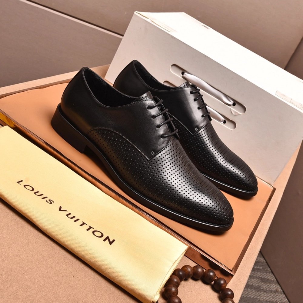 Louis Vuitton leather shoes 023,Louis Vuitton Leather Shoes,LOUIS VUITTON Sneakers,Business Shoes