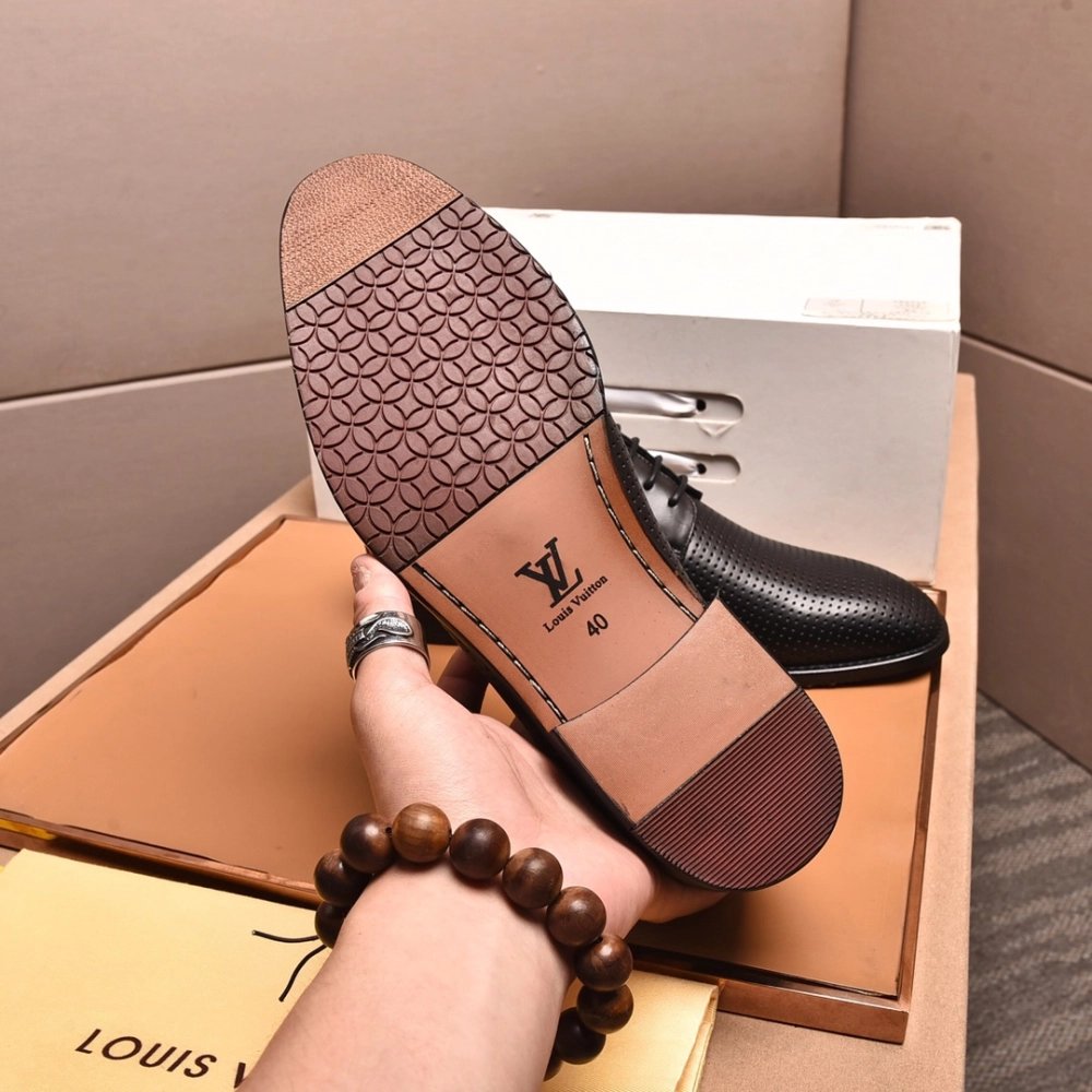 Louis Vuitton leather shoes 023,Louis Vuitton Leather Shoes,LOUIS VUITTON Sneakers,Business Shoes