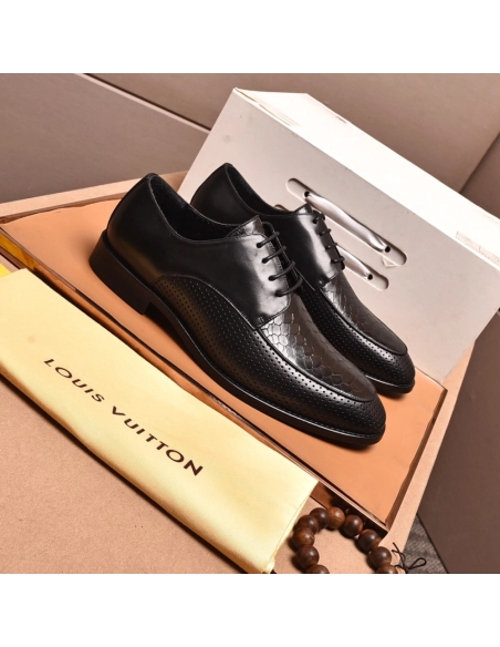 Louis Vuitton leather shoes 024,Louis Vuitton Leather Shoes,LOUIS VUITTON Sneakers,Business Shoes