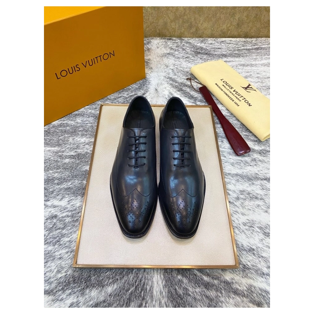 Louis Vuitton leather shoes 026,Louis Vuitton Leather Shoes,LOUIS VUITTON Sneakers,Business Shoes