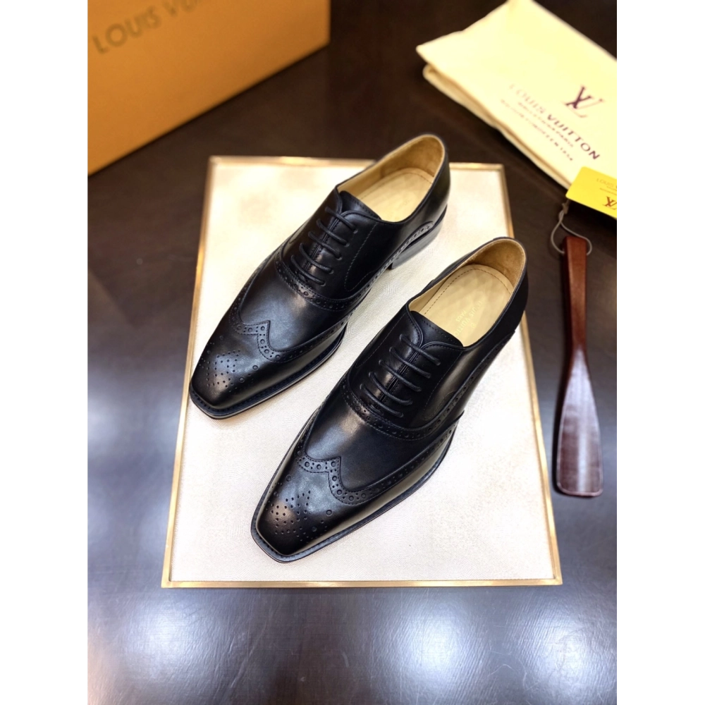 Louis Vuitton leather shoes 027,Louis Vuitton Leather Shoes,LOUIS VUITTON Sneakers,Business Shoes