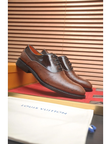 Louis Vuitton leather shoes 032,Louis Vuitton Leather Shoes,LOUIS VUITTON Sneakers,Business Shoes