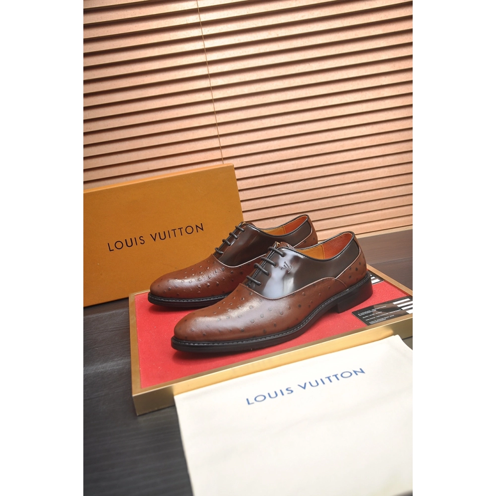 Louis Vuitton leather shoes 032,Louis Vuitton Leather Shoes,LOUIS VUITTON Sneakers,Business Shoes