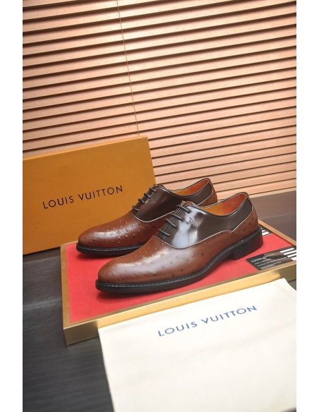 Louis Vuitton leather shoes 032,Louis Vuitton Leather Shoes,LOUIS VUITTON Sneakers,Business Shoes