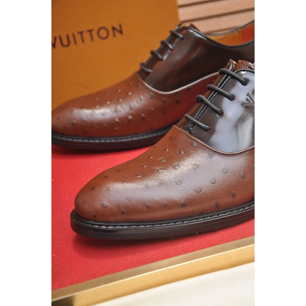 Louis Vuitton leather shoes 032,Louis Vuitton Leather Shoes,LOUIS VUITTON Sneakers,Business Shoes