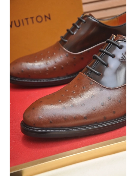 Louis Vuitton leather shoes 032,Louis Vuitton Leather Shoes,LOUIS VUITTON Sneakers,Business Shoes