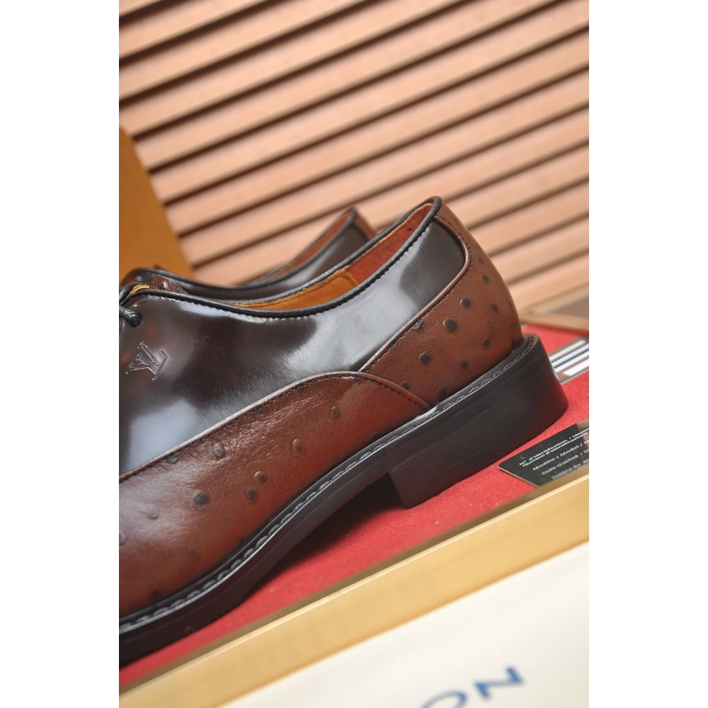 Louis Vuitton leather shoes 032,Louis Vuitton Leather Shoes,LOUIS VUITTON Sneakers,Business Shoes